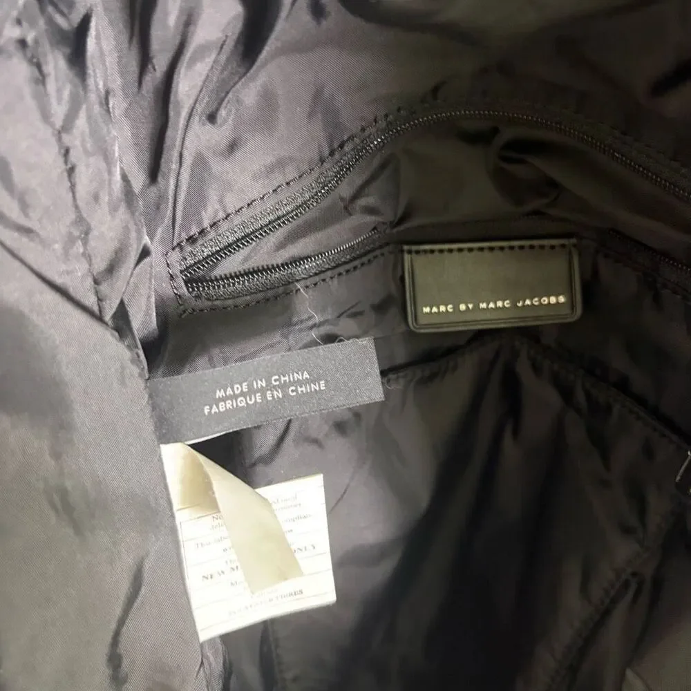 Marc‎ by Marc Jacobs Black with Lemon Print Quilted Backpack